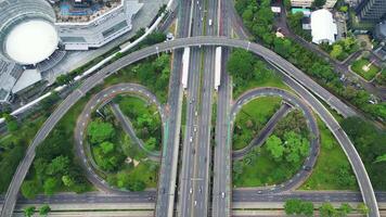 A large highway with a lot of trees and grass 5 video