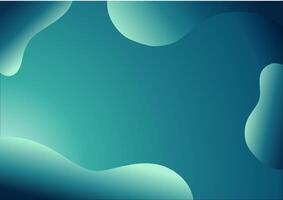Abstract background with gradient turquoise and teal colorful liquid shapes. Modern abstract background wave lines fluid liquid motion. Banner or sign design vector