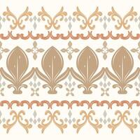 Ancient Ornate Scroll Gold Florals Element Warm Golden Brown Tones Delicate Elaborate Stripe Pattern. Luxury Border Traditional Greek Design with Scroll Ornament Design for Decorative Rich Art Work vector