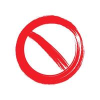 Grunge style blank prohibiting sign perfect for warning designs vector