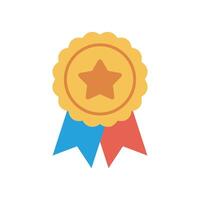 Flat Design Badge Icon vector