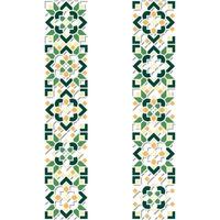 Oriental Geometric Mandala Ornament with Shadow Effect and Abstract Composition vector