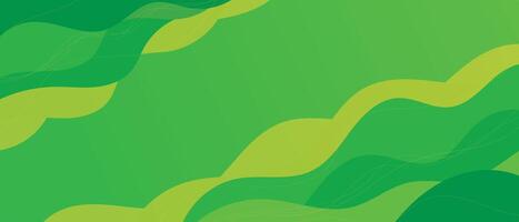 Modern abstract geometric background with green shapes and dynamic style vector