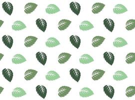 Seamless pattern of rose leaves in elegant botanical style vector