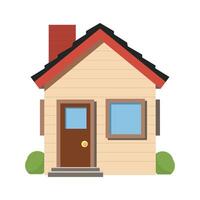 Simple flat house emoji icon for apps and websites vector