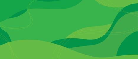 Dynamic abstract background with geometric green shapes in modern style vector