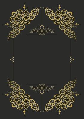 Luxury calligraphy square ornate frame line