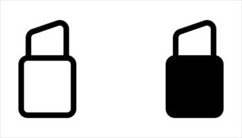 eraser icon set on white background vector