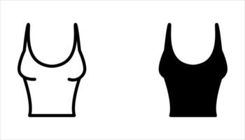 tank top icon set. vector