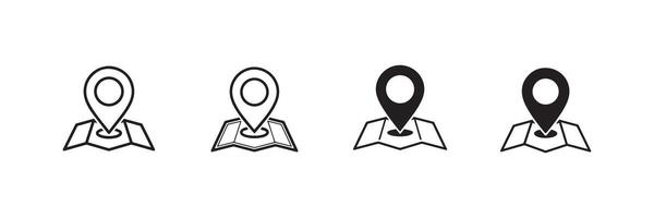 Location Pin Map Icon for Navigation and GPS vector