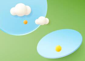 3d rendering, Podium Abstract minimal stage for product display present background. vector