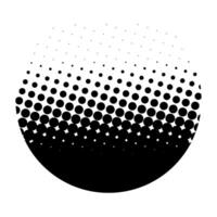halftone pattern circle vector