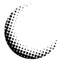 halftone pattern circle hand drawn illustration vector