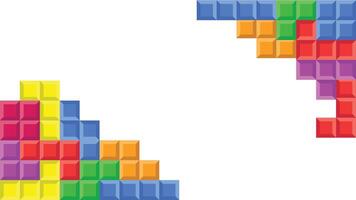 BRICK PUZZLE BACKGROUND arcade game vector