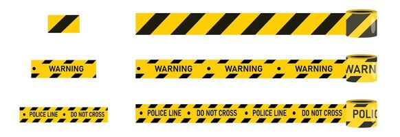 WARNING LINE PATTERN caution police line danger hazard evidence for safety vector