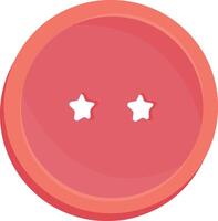 Button Badge with Stars vector