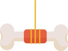 Bone with Toy Chew vector