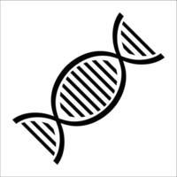 Striking DNA Icon A minimalist representation of genetic code perfect for science and technology themes graphic in sleek and vector
