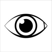Eye Icon A simple and representation of a human eye perfect for designs related to vision perception or awareness vector