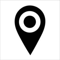 icon of a map pointer essential for location services navigation apps and geographical representations vector