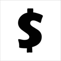 A bold symbol representing currency and financial value isolated against a signifying wealth and commerce vector