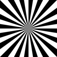 Striped black and white abstract artwork background. Minimal radial lines. Geometric monochrome pattern for modern art and design vector