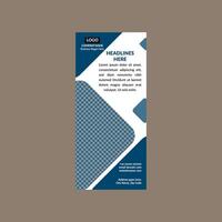 Modern Roll up Banner Design. Minimal Layout Display for Promotional Campaign. vector