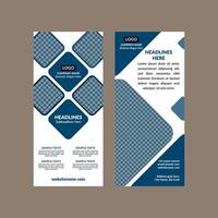 Modern Roll up Banner Design in Bundle. Minimal Template Display for Promotional Campaign. vector