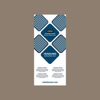 Modern Roll up Banner Design. Minimal Template Display for Promotional Campaign. vector