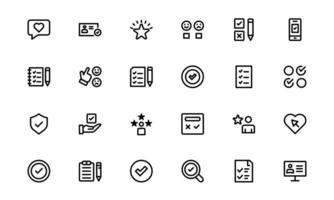 Premium Survey Icons package. Clean, Editable Vectors for Data Collection, Market Research, Customer Feedback, and Polling Applications.