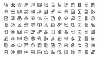 Premium Survey Icons set. Clean, Editable Vectors for Data Collection, Market Research, Customer Feedback, and Polling Applications.