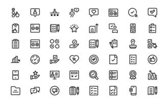 Premium Survey Icons pack. Clean, Editable Vectors for Data Collection, Market Research, Customer Feedback, and Polling Applications.