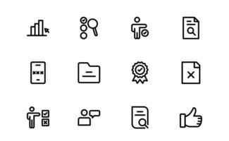 Premium Survey Icons. Editable Vectors for Data Collection, Market Research, Customer Feedback, and Polling