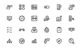 Premium Survey Icons bundle up. Clean, Editable Vectors for Data Collection, Market Research, Customer Feedback, and Polling Applications.