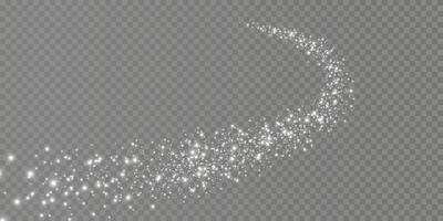 A shimmering and vibrant trail of sparkling glitter, which is perfect for festive designs and enchanting themes vector