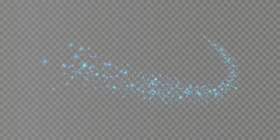 A Shimmering Sparkle Trail filled with Beautiful Light Particles Creating a Magical Atmosphere vector