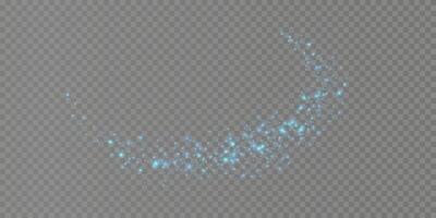 A Glowing Blue Sparkle Trail Image Set vector