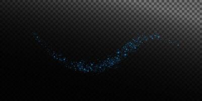 A mesmerizing wave of blue sparkles against, perfect for creative applications. vector