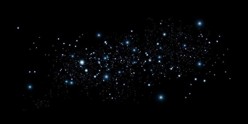A Beautiful Starlit Night Sky Filled with Glimmering Stars and Cosmic Dust that Shimmers
