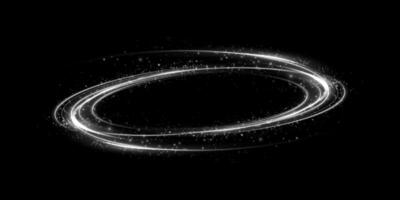 An Elegant Circular Galaxy Outline Featuring a Sparkling Effect That Captivates the Eye vector