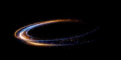 Abstract Light Trails A visual journey of cosmic patterns and colors that inspire wonder vector