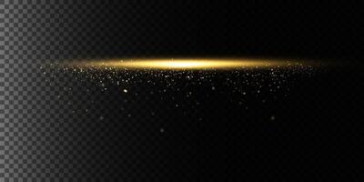 A stunning golden light effect, creating a brilliant luminous burst that is perfect for various design projects vector