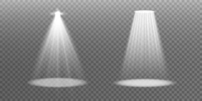 Stylized Spotlight Effects to Enhance Media and Design Projects for Various Applications vector