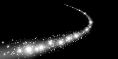 A Brilliant Streak of Light Against a Deep, Dark Background Creating a Striking Contrast vector