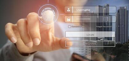 Concepts of data protection and access auditing, cyber security. photo