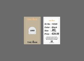 A hang tag and price tag illustration template design vector