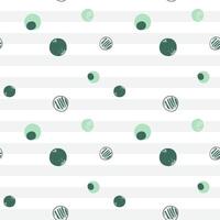 Seamless pattern with simple round shapes. Abstract background. Green color vector