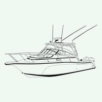 Boat One Color image Illustration vector