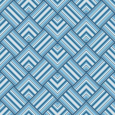 Colorful blue abstract geometric pattern. Retro geometric chevron stripes, zigzag, weave seamless pattern. Abstract geometric pattern use for fabric, textile, home decoration elements, wrapping