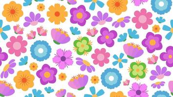 Delicate floral seamless pattern with tiny pastel flowers on a white background. Soft and colorful ditsy print, perfect for fabric, fashion, or stationery design. Elegant and decorative template. vector
